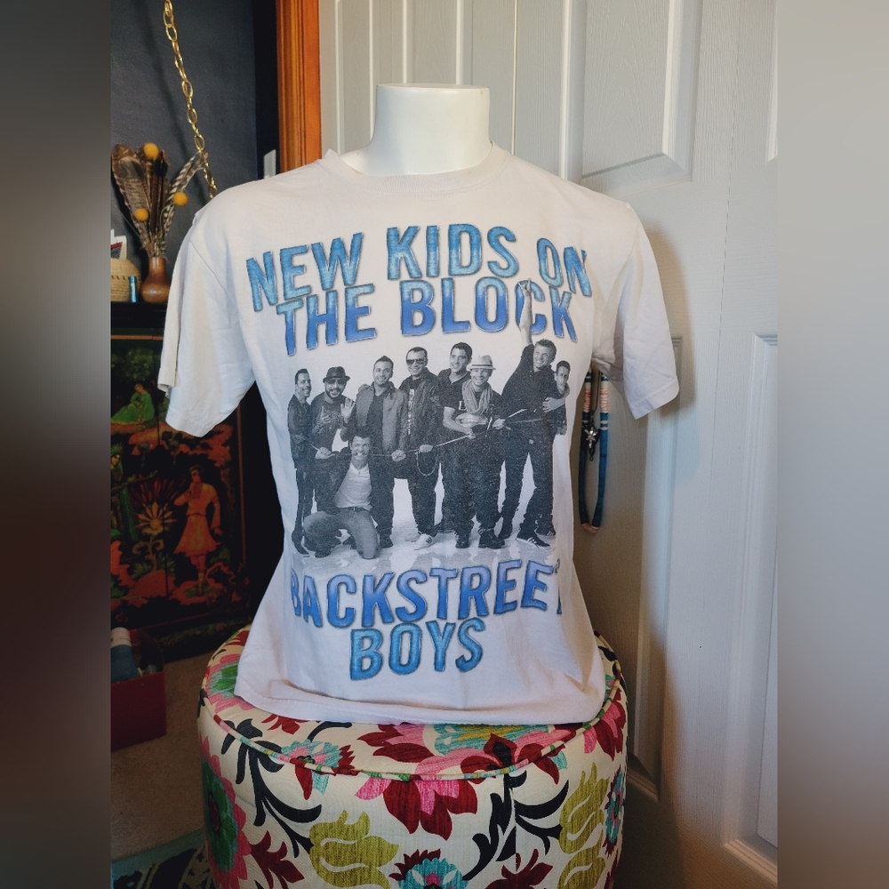 VINTAGE 2011 One Night One Stage Backstreet Boys & NKOTB T-shirt Tee, M